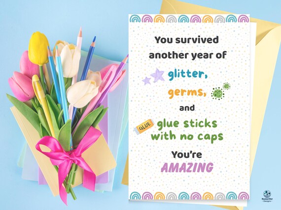 Printable Teacher Thank You Card
